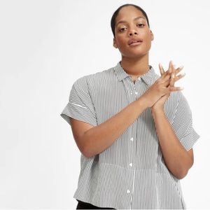 Everlane - The Clean Silk Short-Sleeve Square Shirt (NWT)